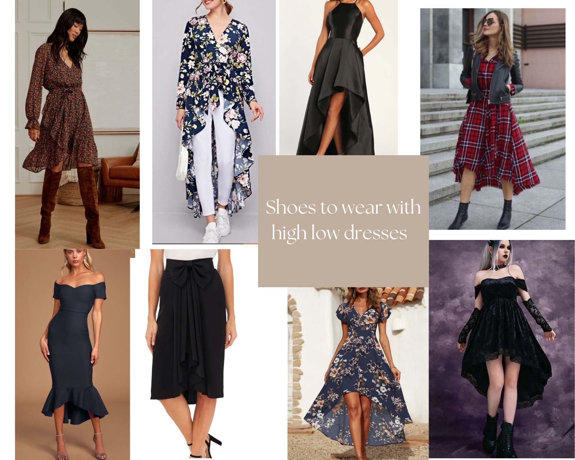 Best shoes for high low dresses hotsell